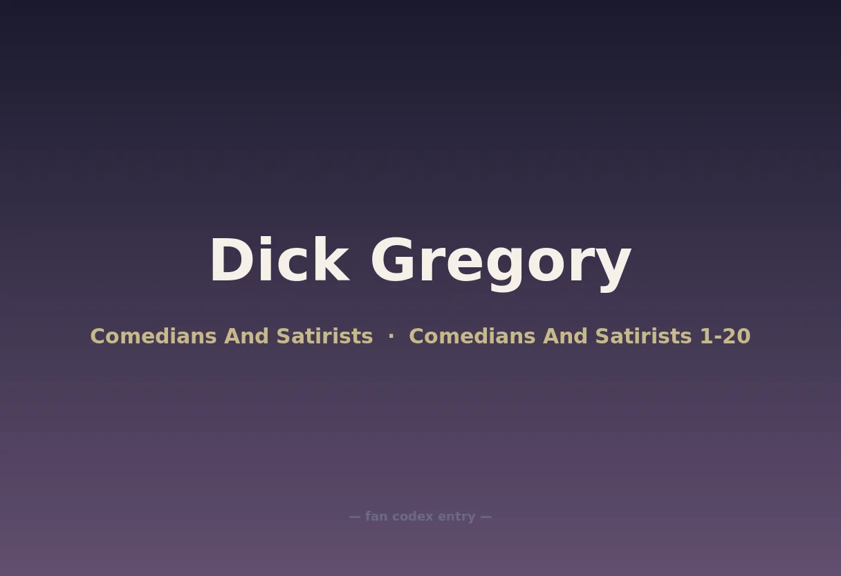 Dick Gregory